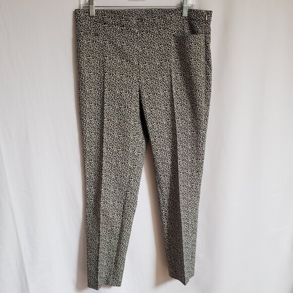 Akris Punto - Black and White Print Pants.Size 10